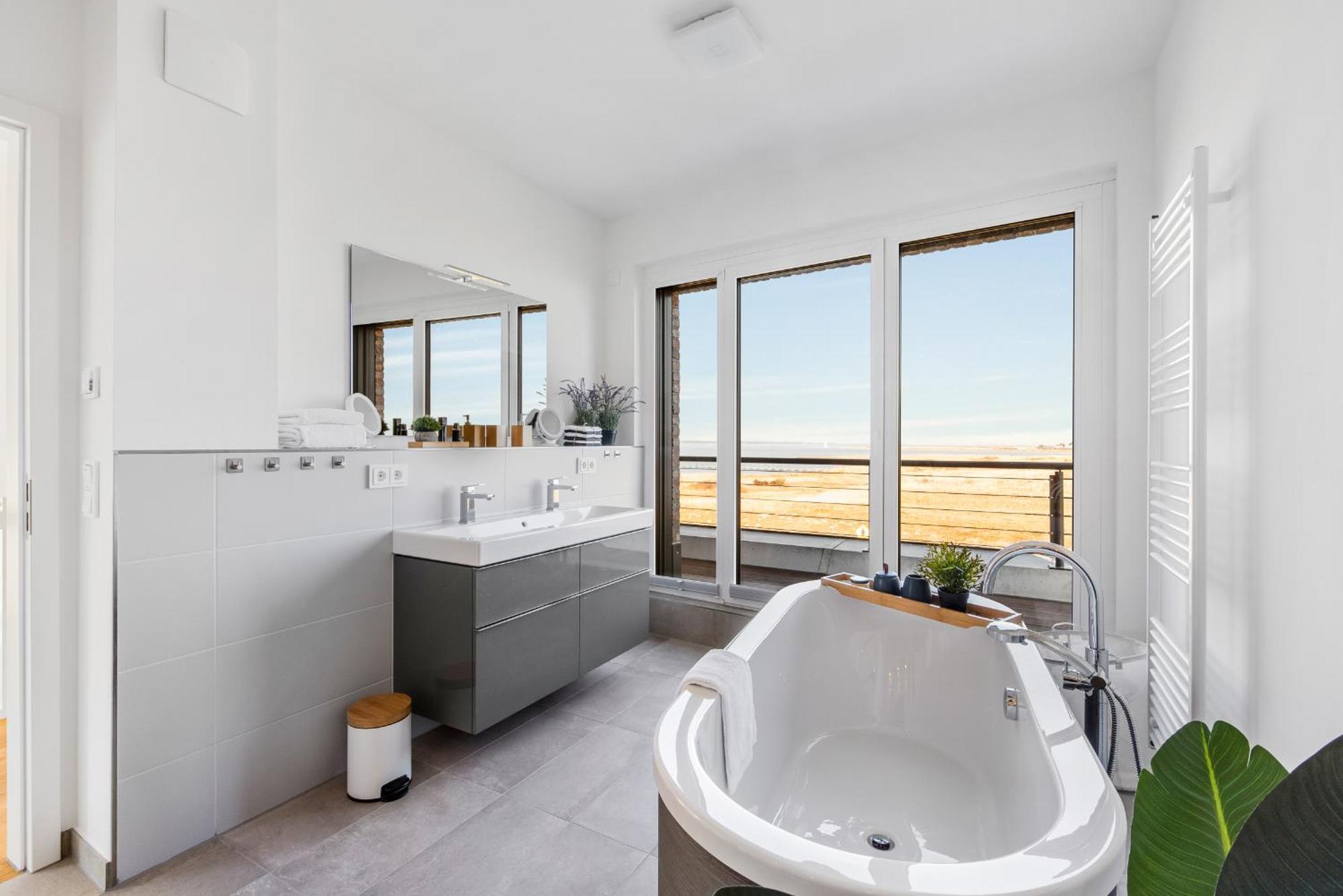 Villa King Erste Lage, Dachterrasse, Meerblick, Carport, Kamin, Sauna, Terrasse, Aussenrolllaeden Olpenitz Dış mekan fotoğraf