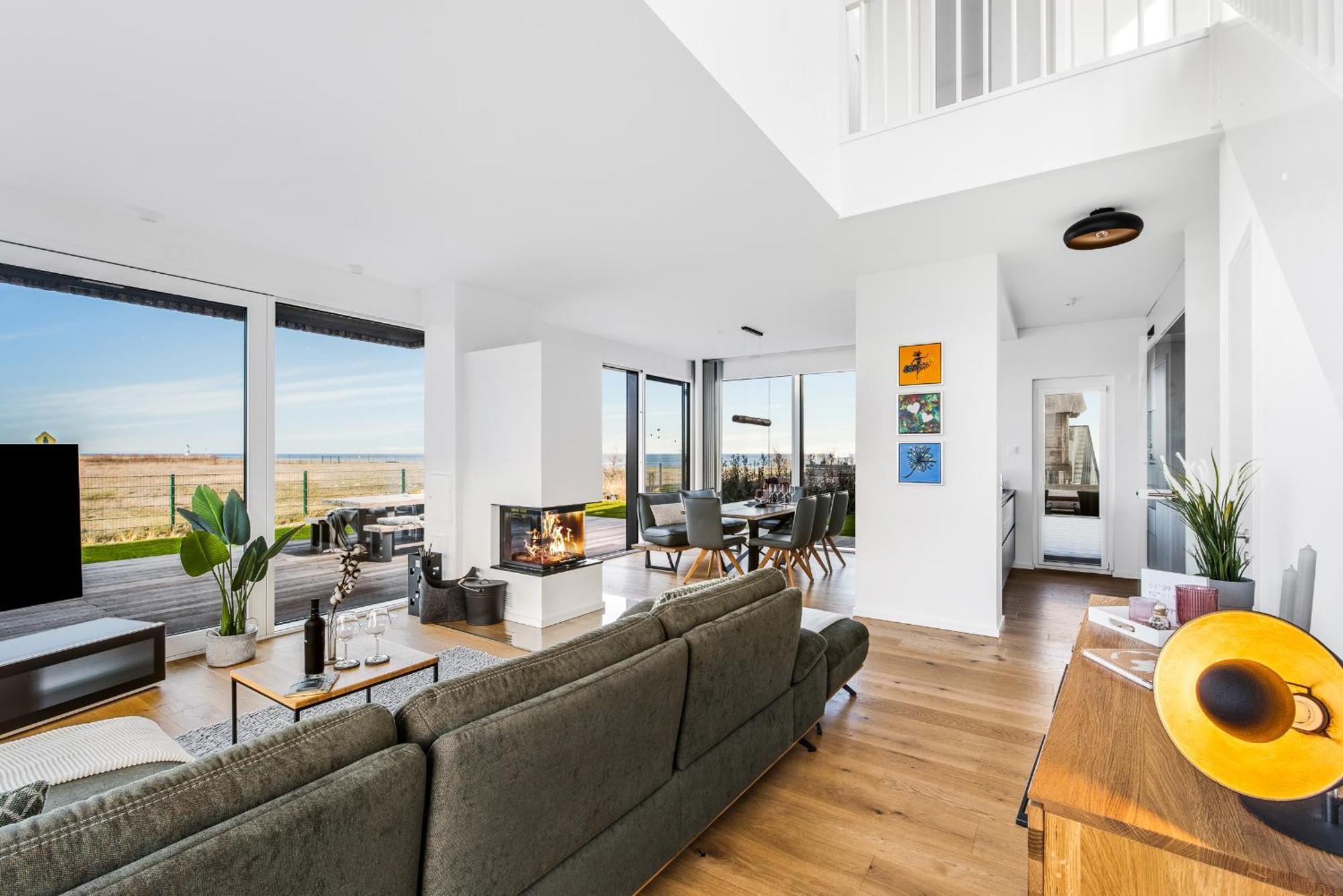 Villa King Erste Lage, Dachterrasse, Meerblick, Carport, Kamin, Sauna, Terrasse, Aussenrolllaeden Olpenitz Dış mekan fotoğraf