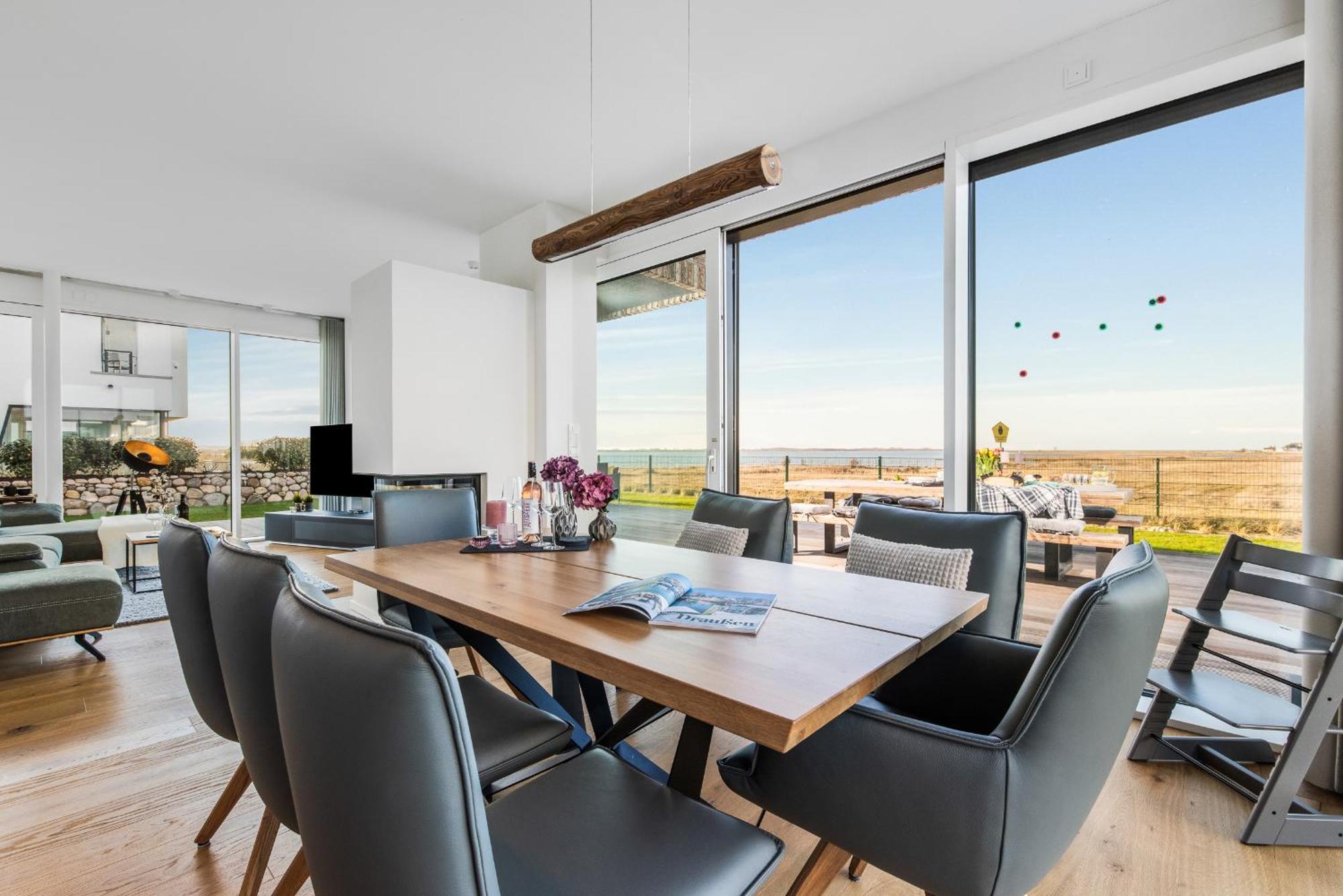 Villa King Erste Lage, Dachterrasse, Meerblick, Carport, Kamin, Sauna, Terrasse, Aussenrolllaeden Olpenitz Dış mekan fotoğraf