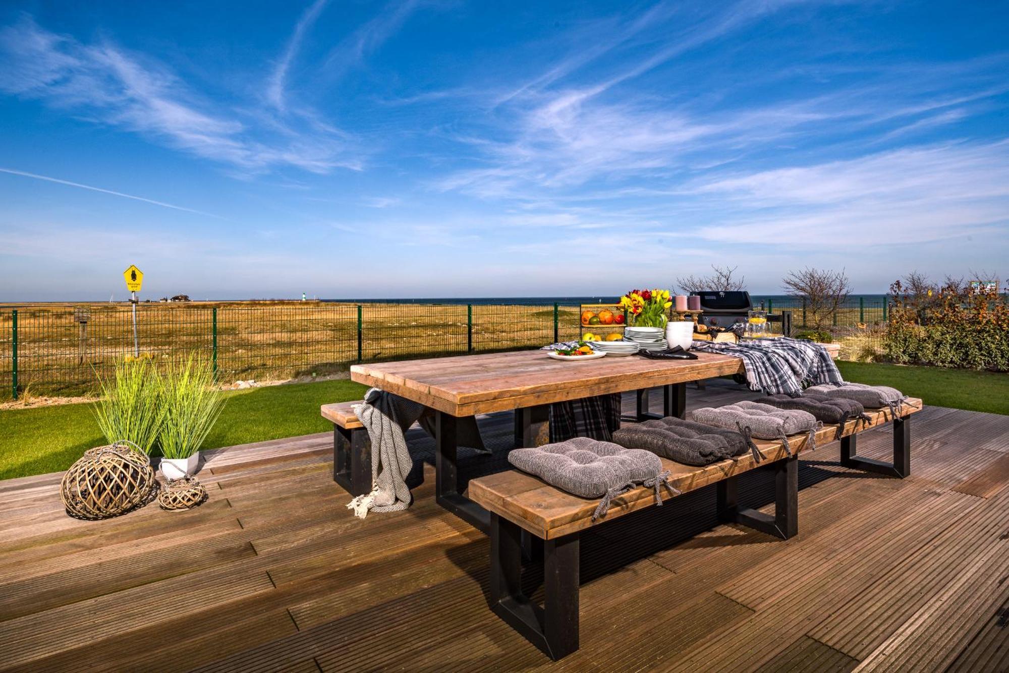 Villa King Erste Lage, Dachterrasse, Meerblick, Carport, Kamin, Sauna, Terrasse, Aussenrolllaeden Olpenitz Dış mekan fotoğraf
