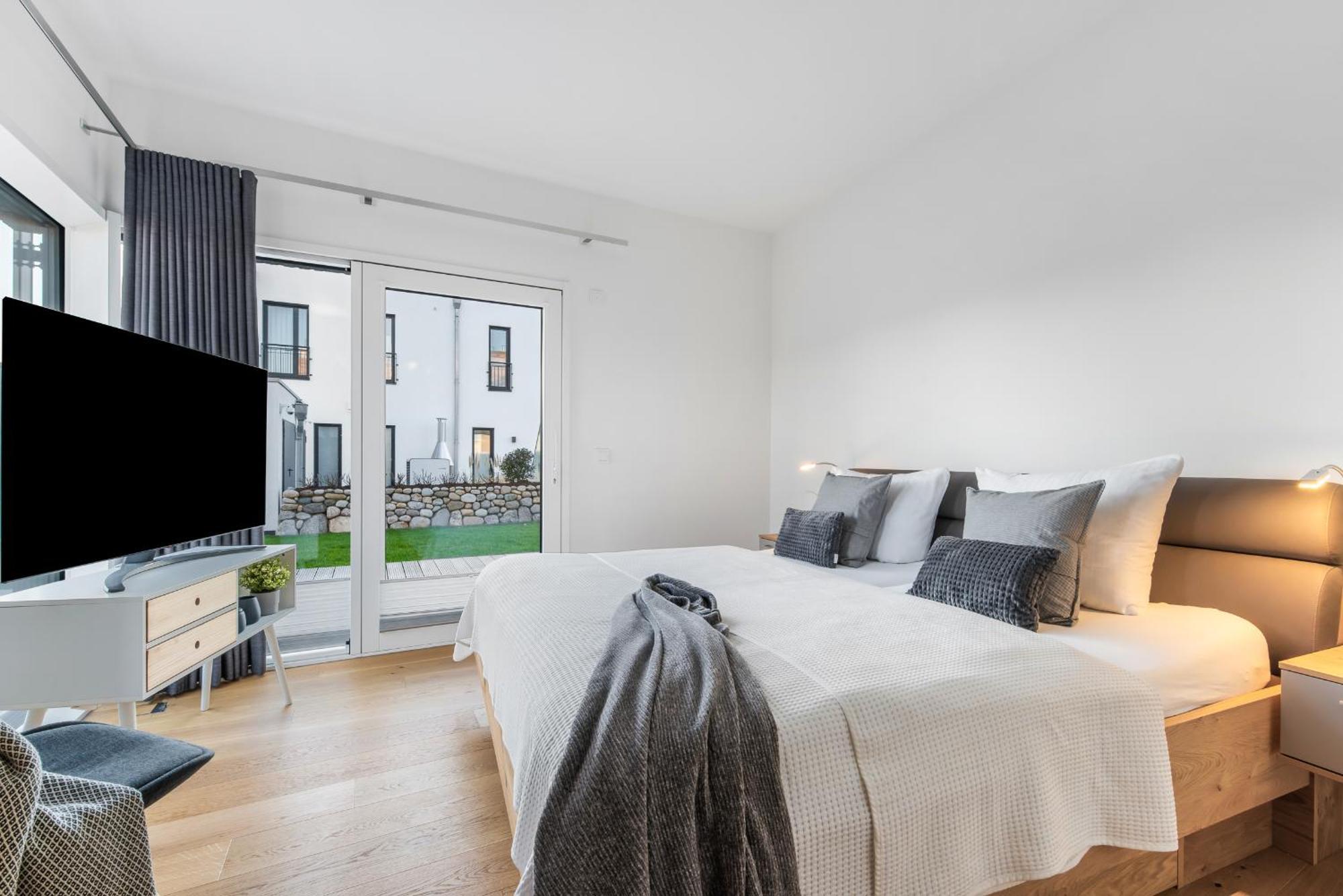 Villa King Erste Lage, Dachterrasse, Meerblick, Carport, Kamin, Sauna, Terrasse, Aussenrolllaeden Olpenitz Dış mekan fotoğraf