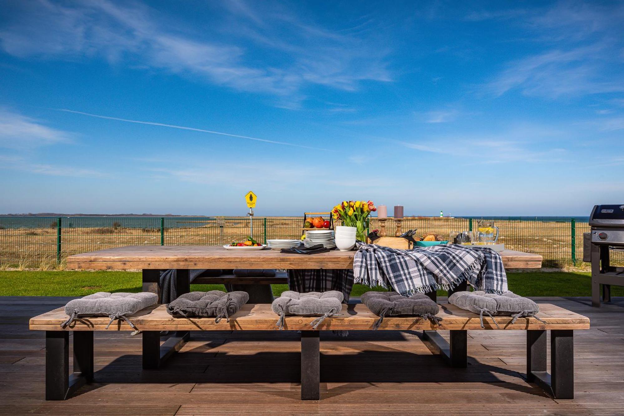 Villa King Erste Lage, Dachterrasse, Meerblick, Carport, Kamin, Sauna, Terrasse, Aussenrolllaeden Olpenitz Dış mekan fotoğraf