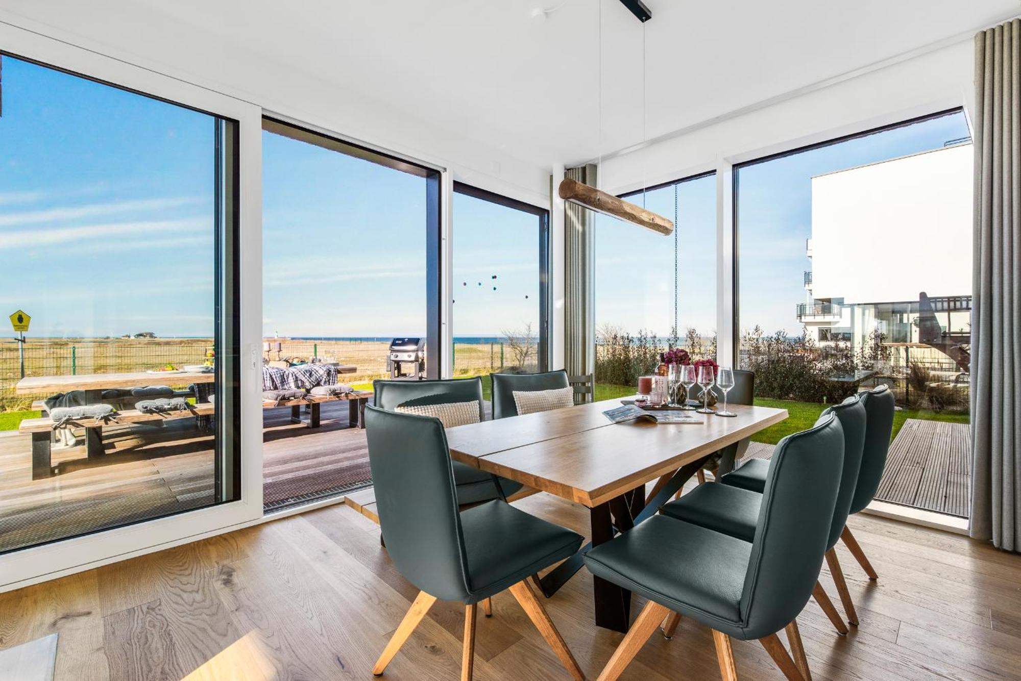 Villa King Erste Lage, Dachterrasse, Meerblick, Carport, Kamin, Sauna, Terrasse, Aussenrolllaeden Olpenitz Dış mekan fotoğraf