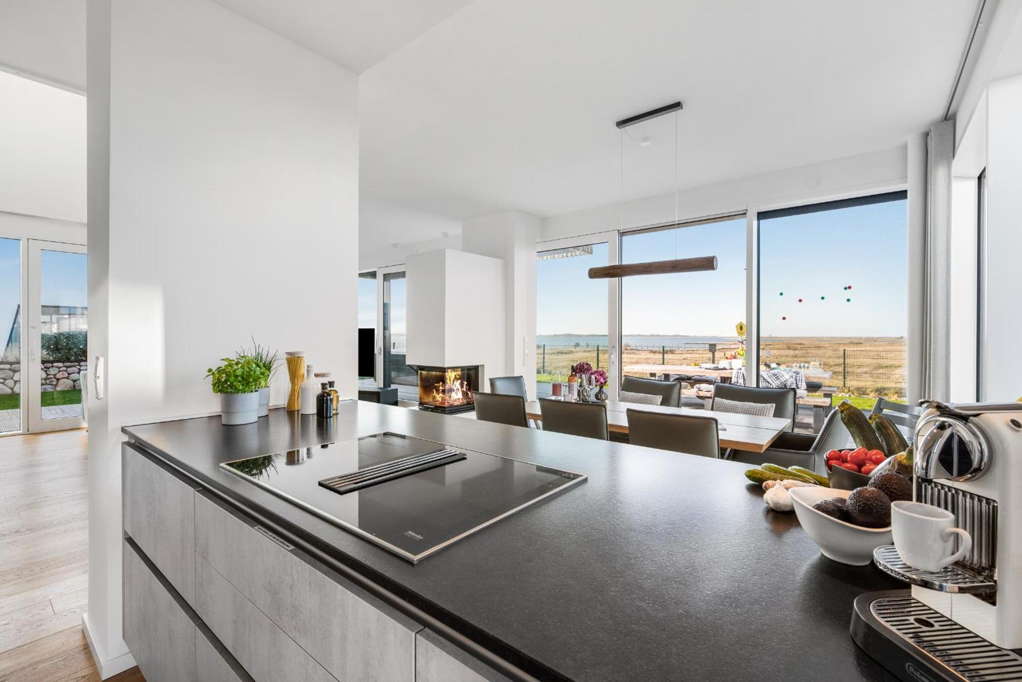 Villa King Erste Lage, Dachterrasse, Meerblick, Carport, Kamin, Sauna, Terrasse, Aussenrolllaeden Olpenitz Dış mekan fotoğraf